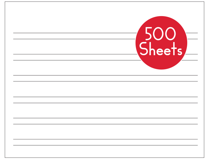 Free Printable Double Lined Paper